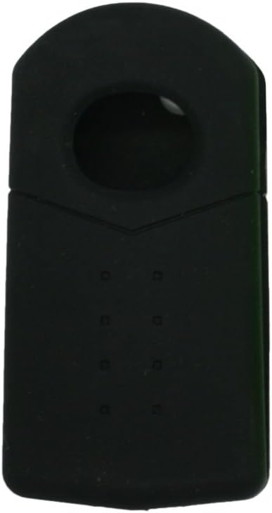 BROVACS Silicone Cover Protector Case Holder Skin Jacket Compatible with MAZDA 3 Button Flip Remote Key Fob CV9530 Black - Image 3