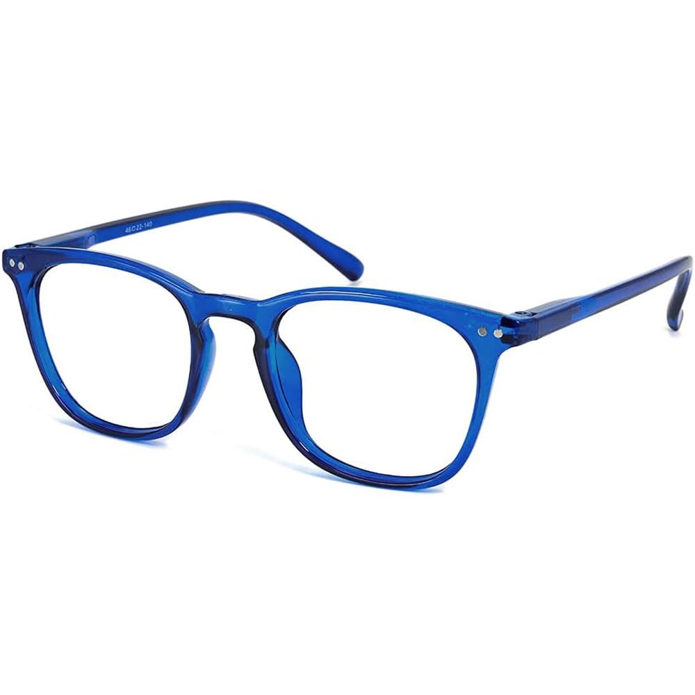 JiSoo Womens Reading Glasses 1.0, Trendy Readers Glasses Women, Lightweight Ladies Magnifying Glasses for Reading, Blue — image 1