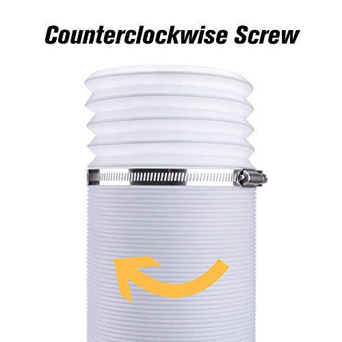 C-leo Portable Air Conditioner Exhaust Hose | 5.9 inch Diameter AC Vent Tube | 59 inch Length | Flexible AC Duct Dryer Extension