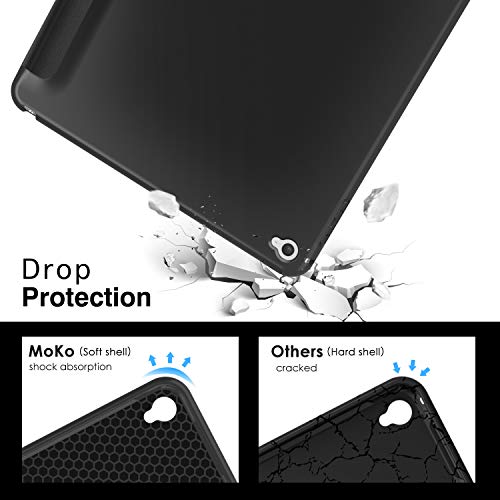 MoKo Case Fit iPad Air 2, Slim Smart Shell Stand Folio Case with Soft