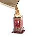 Kingsyard Cute Bird House Feeders for Outside, Hanging Metal Bird Feeder with 4 Ports, Outdoor Garden Yard Decorations for Cardinals Finches Chickadees Goldfinches & Sparrows Birds Watching