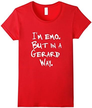 Women's I'm Emo But in a Gerard Way TShirt  Small Red