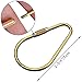 Cevinee Durable Brass Screw Lock Key Chain Ring, Creative EDC Kits Hanging Ring - A Shape