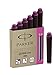 Parker Quink Ink Mini Permanent Ink Cartridge, Pink Ink, 6/Pack