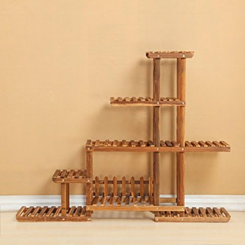 Plant stands flower pots Flower Rack Multilayer Wooden Display Stand Garden Indoor Outdoor Flower Patio Display (Color : B)