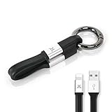 US-KEY Portable Lightning Keychain Charging Cable. MFI Certified for Apple iPhone X / 8 / 8 Plus / 7 / 7 Plus / 6 / 6 Plus / iPad mini / Air / Pro / Air Pods. Luxury Durable Silicon Cord.