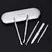 Cuticle Pusher, ETEREAUTY Stainless Steel Cuticle Remover for Gel Nail Polish Remover and Nail Art with Storage Case