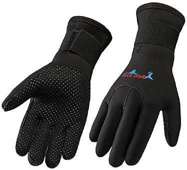 HCCX 3MM Neoprene Scuba Dive Gloves Snorkeling Equipment Anti Scratch Keep Warm Wetsuit Material Winter Swim Spearfishing, s