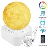 Sound-Machine Night-Light Noise-Machine Baby-Sleeping Therapy - High Fidelity 10 Sounds,Timer Remote Control,8 Adjustable Volume Relaxing Music Nature,7 Colors Nightlight for Home,Office,Travel