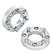 RockTrix - 1 inch ATV Wheel Spacers (4x110, 74mm Bore, 10x1.25 Studs Nuts) Compatible with Various Honda Yamaha Kawasaki Suzuki Bombardier (Read Listing for Year Model Info) UTV V3 25mm Silver 2pcs