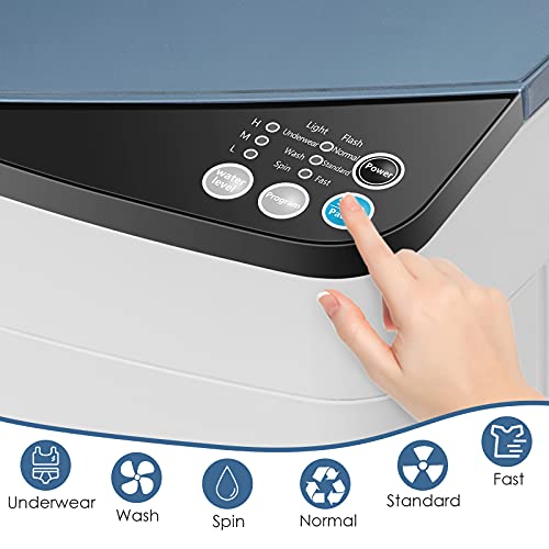 Casart Washing Machine Portable Washer W/ 7.7 Lbs Weight Capacity