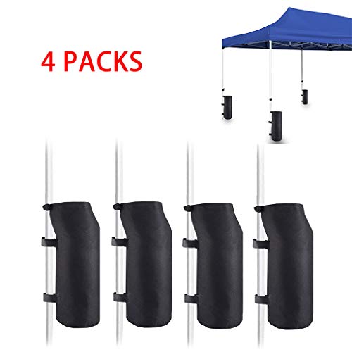 Canopy Weight Bags Set of 4,Sunsee Tent Beach Extra Large Pop Up Canopy Leg Weights Sand Bags Suitable for Canopy Tent Instant Outdoor