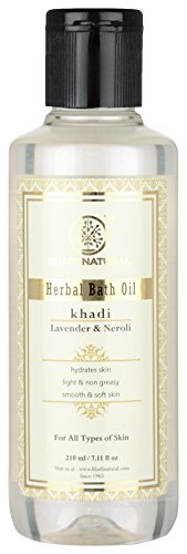 Khadi Natural Herbal Lavender and Neroli Bath Oil (210 ml)