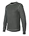 J America Men's Vintage Long-Sleeve Thermal T-Shirt L CHRL HTR/ VNT WH