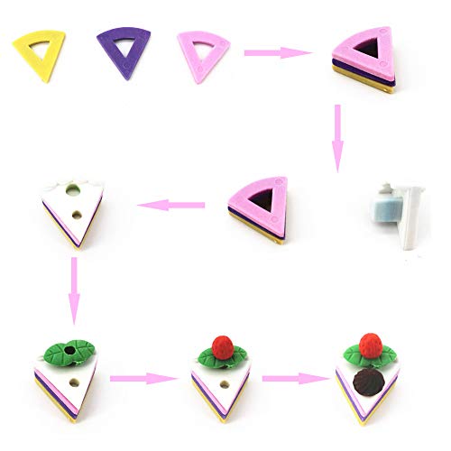 ArtioHipo 70PCS Animal Pencil Erasers Japanese Puzzle Food Removable Assembly Erasers for Kids Party Gifts School Games Prizes Classroom Rewards and Novelty Toys Cute Erasers Set(Random Designs) - Thumbnail 3
