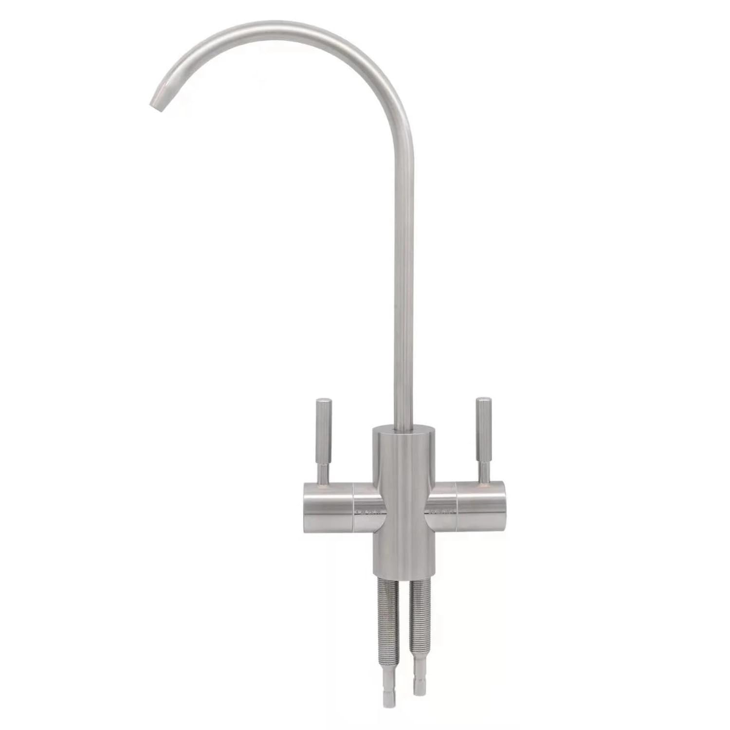 Photo 1 of Two Way Drinking Faucet with Two Handles, Water Purifier RO Faucet, Stainless Steel Direct Drinking Kitchen tap for Filters, Sparkling, Cold Water