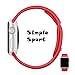 top4cus 42mm Size Soft Silicone Replacement Sport Strap iWatch Band for Apple Watch 42mm All Model - Medium/Large - Sport Red