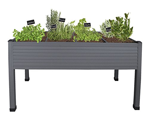Huerto urbano GREENLAND de 120x60x75 cm. Para terraza/jardín ...