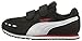 PUMA Cabana Racer Mesh V Kids Sneaker (Toddler/ Little Kid/ Big Kid), Puma Black/ Puma White, 1.5 M US Little Kid