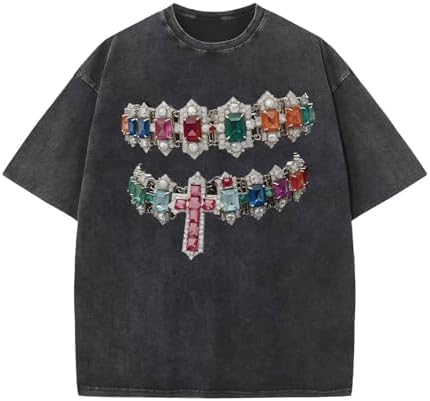 Amazon.com: Vintage 90s Letter Graphic Tees Y2k Men Oversized T