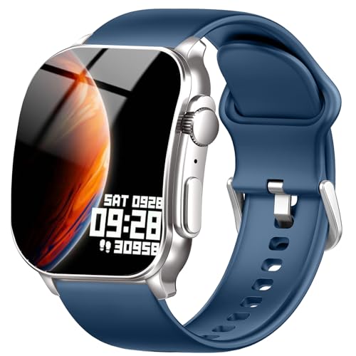 Smart Watch AMOLED Full Touch Screen Blue