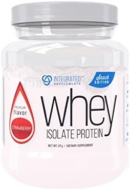 Integrated Supplements CFM Whey Protein Isolate Diet Supplement Snack Edition, Strawberry, 4 Serve