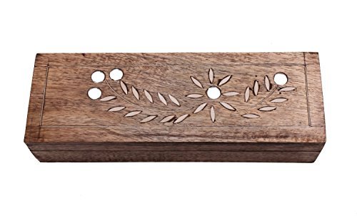Diwali Gifts Decorative Wooden Watch Necklace Bracelet Holder Keepsake Box Long Jewelry Accessories Makeup Brush Organizer Multipurpose