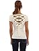PattyBoutik Women Scoop Neck Lace Up Back Blouse (Ivory Medium)