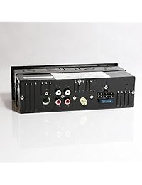 Kit de altavoces Pyle Marine Headunit Receiver   Tablero de instrumentos digital integrado en el tablero Bluetooth y micrófono con sistema de radio AM FM 5.25 '' Altavoces a prueba de agua (2) Lectores MP3   SD y control remoto   PLMRKT46BK