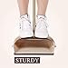 OLLSDIRE Broom and Dustpan Set Outdoor or Indoor Broom with Dust Pan 3 Foot Mop Angle Heavy Push Broom for Kids Garden Pet Dog Hair Wood Floors Sweeping Kitchen House Light Yellow