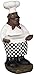 African American Fat Chef Kitchen Figure Statue Holding Serving Plate D64246