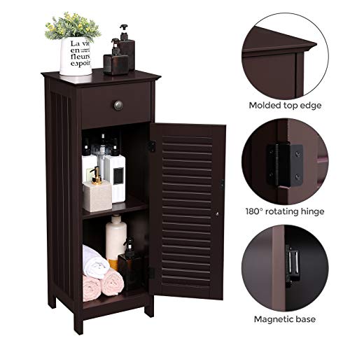 VASAGLE Bathroom Floor Storage Organizer, Standing