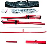 Wilson Portable Pickleball Net System,Red/White