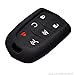 Massimiliano Incas Dobrev 6 Buttons Silicone Case Protector Key Fob Cover Smart Car Remote Holder for 2015 2016 2017 Cadillac Escalade ESV FCC ID: HYQ2AB (Black)