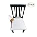 RELIABEST Waterproof Dining Chair Cover Protector - Pack 2 - Perfect for Pets, Kids, Elderly, Restaurants, Party - Machine Washable, Snugly Fit, Removable, Clean The Mess Easily (Beige(with Buttons))