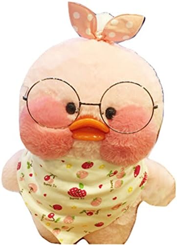 Peitero South Korean net red hyaluronic small yellow duck plush doll toy duck gift,30cm