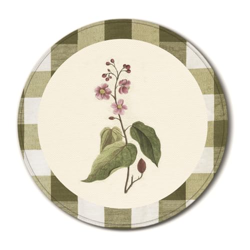 Feronty Vintage Plant Floral Mouse Pad