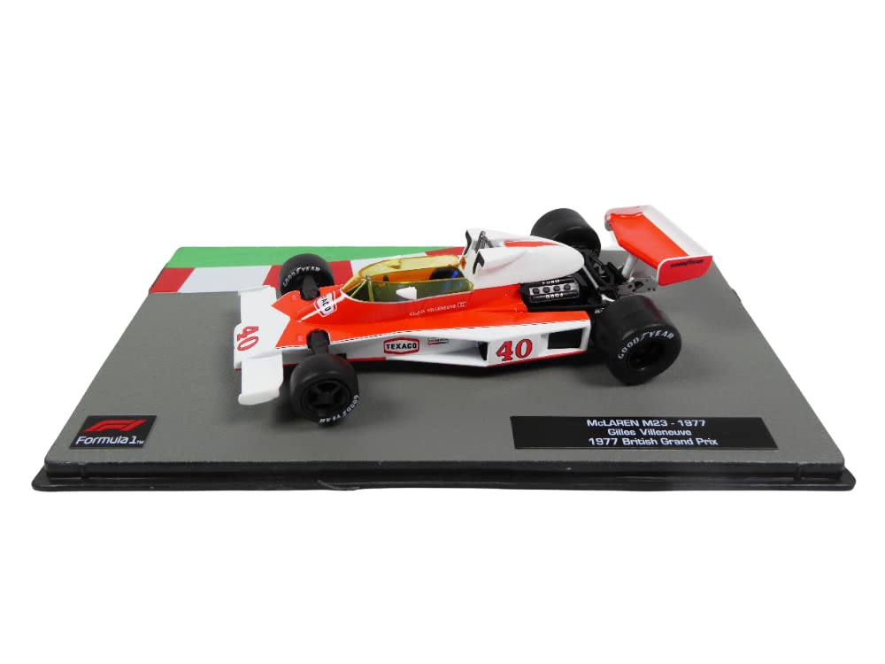OPO 10 - Formula 1 car 1/43 compatible with McLaren M23 1977 Gilles Villeneuve British GP - MFD03