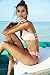 CUPSHE Women's Orange Fanta Push Up Halter Bikini Set