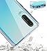 MoKo Compatible with Huawei P30 Case, Slim Anti-Scratch Hard PC Backplate + TPU Bumper Shock Absorption Hybrid Anti-Yellow Cellphone Cover Shell Fit with Huawei P30 - Crystal Clear