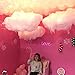 Morenitor Hanging Decorations, 1 Pcs Creative Floating Cotton Cloud Shape Decoration Supplies Gifts for Stage Home Party Kindergarten Store Children's Room, 50x30x30cm