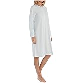 P-Jamas Women's 377660 Butterknits Long Sleeve Button Front Gown
