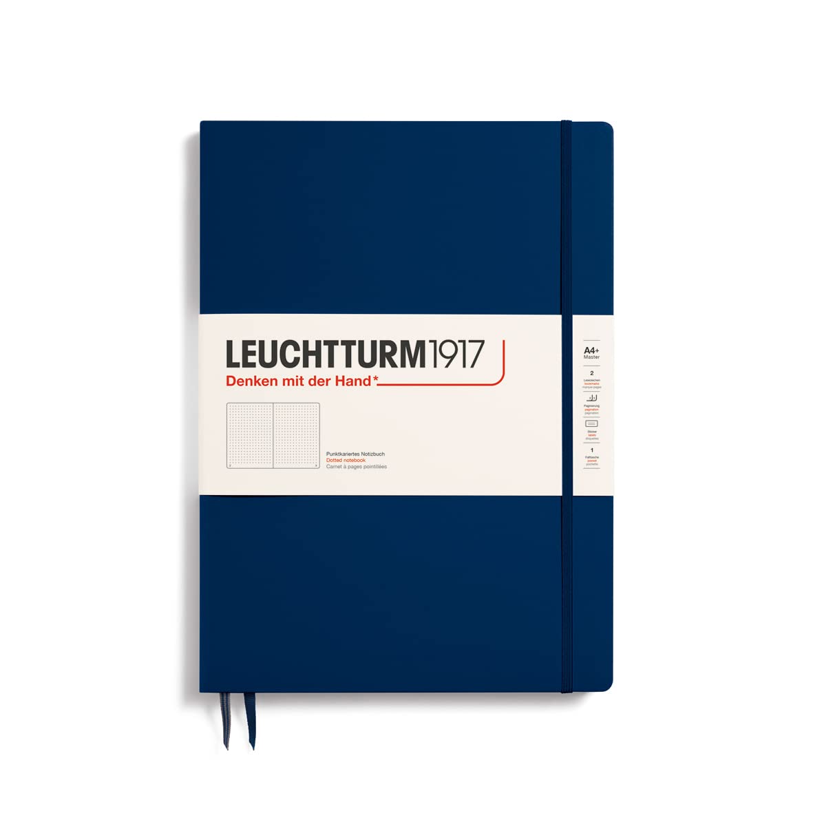 Leuchtturm1922 A4 Plus Master Slim Dots Notebook - Navy — image 1
