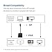 Moread Gold-Plated DisplayPort to VGA Adapter (Male to Female) - Black
