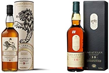Lagavulin 16 Years Old Single Malt 70cl and Lagavulin 9 Years Old - House Lannister Game of Thrones Limited Edition 70cl