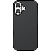 ZAGG Manhattan Snap for iPhone 16 Plus Case - MagSafe Compatible, 13ft Drop Protection, Strengthened with Graphene, Soft-Touch Silicone, Slim & Lightweight Design, 96% Recycled Content, Black