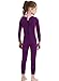 DIVE & SAIL Boys Girls Long Sleeve Wetsuit Thermal Long Sleeve Swimsuit UPF 50+ Sun Protection Sun Suit Pink M