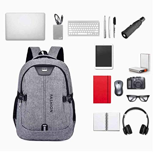 BEAUTYVAN Travel Laptop Backpack,Business Anti Theft Slim Durable Laptops Backpack with USB Charging Port Grey (Grey)