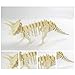 Dinosaur 3D Wooden Puzzle, Stegosaurus Triceratops Tyrannosaurus Spinosaurus Brontosaurus Hadrosaurus DIY Models Set Puzzle Gift Brain Teaser Toy for Kids Adult