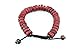Red Tibetan Mala Embedded Medicine Wrist Mala for Meditation Handmade Draw String Silk Pouch Natural Himalaya Yak Bone Prayer Beads Yoga Healing for Meditation